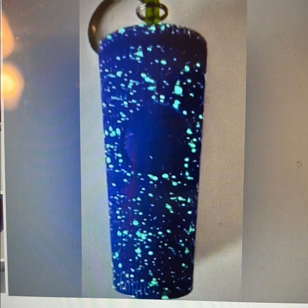 NIB Starbucks 2024 Limited Edition Cold Cup Key Chain Glow -In-The Dark